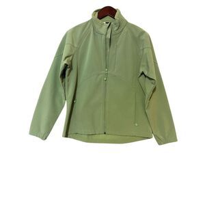Black Diamond Women's Medium Green Soft Shell Full Zip Jacket